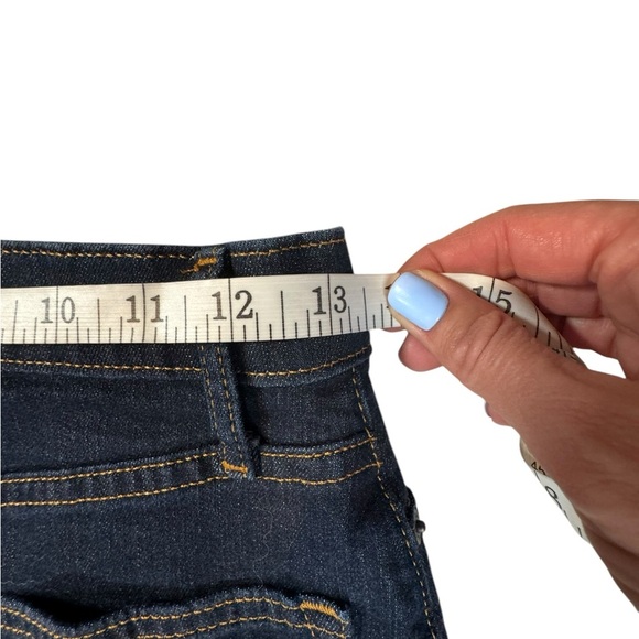 Gap 1969 Button Front Denim Mini Skirt 26 | Y2K Retro High Rise Jean Skirt D165 - Picture 6 of 8